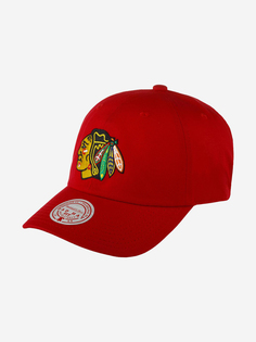 Бейсболка MITCHELL NESS HLUX5369-CBHYYPPPRED1 Chicago Blackhawks NHL (красный), Красный Mitchell&Ness