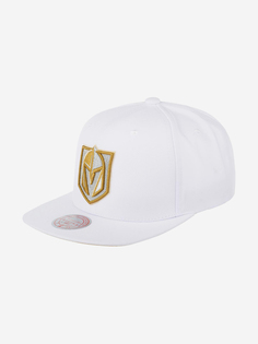 Бейсболка с прямым козырьком MITCHELL NESS HHSS5745-VGKYYPPPWHIT Vegas Golden Knights NHL (белый), Белый Mitchell&Ness