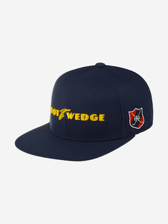 Бейсболка с прямым козырьком AMERICAN NEEDLE 19H004A-FOOTW Foot Wedge Covert (синий), Синий