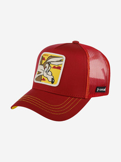 Бейсболка с сеточкой CAPSLAB CL/LOO5/1/COY1 Looney Tunes Wile E. Coyote (малиновый), Мультицвет Capslab®