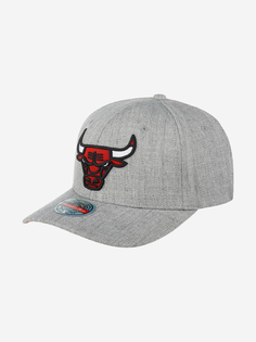 Бейсболка MITCHELL NESS HHSS3273-CBUYYPPPGYHT Сhicago Bulls NBA (серый), Серый Mitchell&Ness