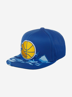 Бейсболка с прямым козырьком MITCHELL NESS 6HSSMM18149-GSWROYA Golden State Warriors NBA (синий), Синий Mitchell&Ness