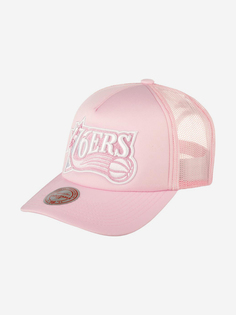 Бейсболка с сеточкой MITCHELL NESS 5HSSLD21130-P76PINK Philadelphia 76Ers NBA (розовый), Розовый Mitchell&Ness