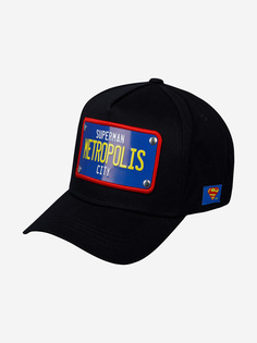 Бейсболка CAPSLAB FG/DC2/1/CAS/SUP1 DC Comics Metropolis (черный), Черный Capslab®