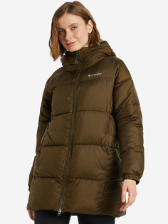 Куртка утепленная женская Columbia Puffect Mid Hooded Jacket, Зеленый