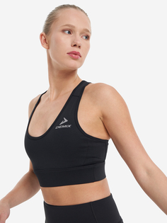 Спортивный топ бра Demix HeadWay Gym Peekaboo Longline, Черный