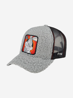 Бейсболка с сеточкой CAPSLAB CL/LOO/FUR1/BUG2 Looney Tunes Bugs Bunny (серый), Серый Capslab®