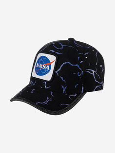Бейсболка CAPSLAB CL/NASA/1/TAG/GLI NASA (черный), Черный Capslab®