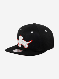 Бейсболка с прямым козырьком MITCHELL NESS 6HSSMM20253-TRABLCK Toronto Raptors NBA (черный), Черный Mitchell&Ness