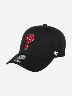 Бейсболка 47 BRAND B-MVP19WBV Philadelphia Phillies MLB (черный), Черный