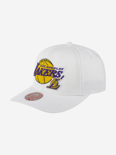Бейсболка MITCHELL NESS HHSS5717-LALYYPPPWHIT Los Angeles Lakers NBA (белый), Белый Mitchell&Ness