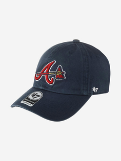Бейсболка 47 BRAND B-RGW01GWS-NYB Atlanta Braves MLB (синий), Синий