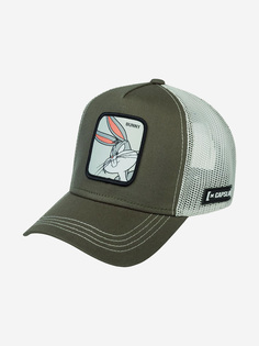 Бейсболка с сеточкой CAPSLAB CL/LOO/1/BUN2 Looney Tunes Bugs Bunny (оливковый), Мультицвет Capslab®