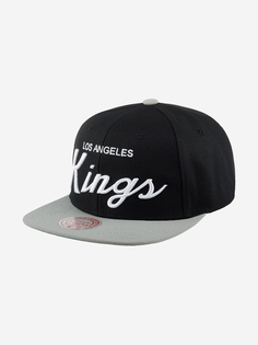 Бейсболка с прямым козырьком MITCHELL NESS 6HSSSH22086-LAKBLCK Los Angeles Kings NHL (черный), Черный Mitchell&Ness