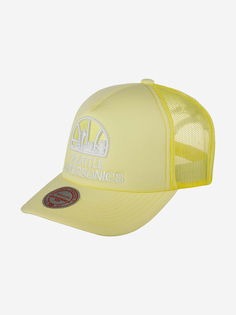 Бейсболка с сеточкой MITCHELL NESS 5HSSLD21130-SSUYELL Seattle Supersonics NBA (желтый), Желтый Mitchell&Ness