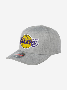 Бейсболка MITCHELL NESS HHSS3273-LALYYPPPGYHT Los Angeles Lakers NBA (серый), Серый Mitchell&Ness