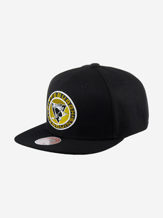 Бейсболка с прямым козырьком MITCHELL NESS 6HSSDX22015-PPEBLCK Pittsburgh Penguins NHL (черный), Черный Mitchell&Ness