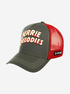 Бейсболка с сеточкой CAPSLAB CL/LOO3/1/ALL2 Looney Tunes Merrie Melodies (серый), Серый Capslab®