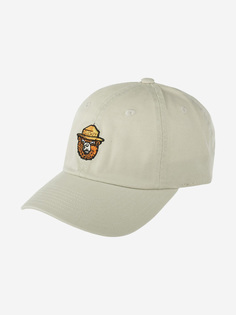 Бейсболка AMERICAN NEEDLE 21015A-SBEAR Smokey Bear Micro Slouch (белый), Белый