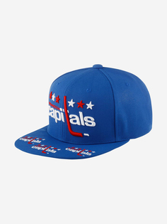 Бейсболка с прямым козырьком MITCHELL NESS 6HSSSH22089-WCABLUE Washington Capitals NHL (синий), Синий Mitchell&Ness