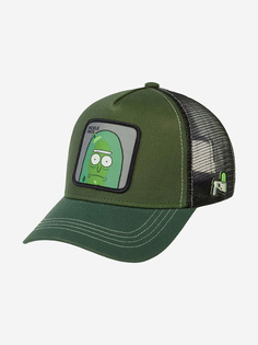 Бейсболка с сеточкой CAPSLAB CL/REM/1/PIC2 Rick and Morty Pickle Rick (оливковый), Мультицвет Capslab®