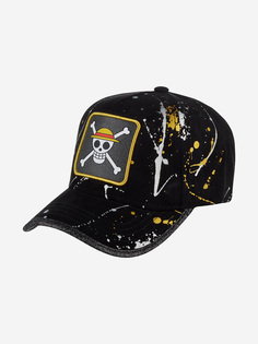 Бейсболка CAPSLAB CL/OP/TAG/1/LOG1 One Piece Skull (черный), Черный Capslab®