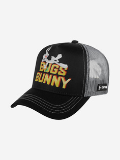 Бейсболка с сеточкой CAPSLAB CL/LOO5/1/BUN1 Looney Tunes Bugs Bunny (черный), Черный Capslab®