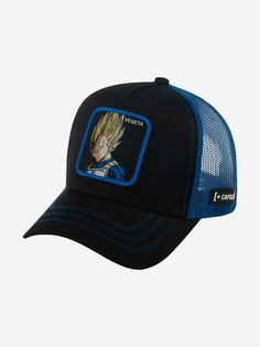 Бейсболка с сеточкой CAPSLAB CL/DBZ/1/VE3 Dragon Ball Vegeta Saiyan (черный), Черный Capslab®
