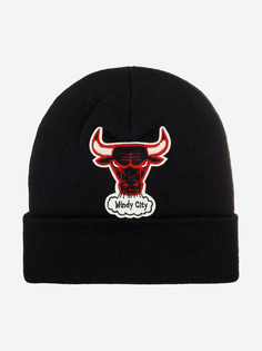 Шапка с отворотом MITCHELL NESS KTCFFH21HW008-CBUBLCK Chicago Bulls NBA (черный), Черный Mitchell&Ness