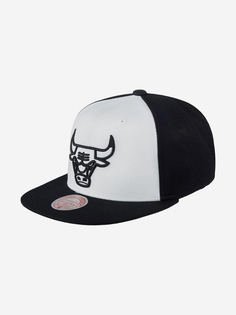 Бейсболка с прямым козырьком MITCHELL NESS HHSS1051-CBUYYPPPWHBK Chicago Bulls NBA (белый), Белый Mitchell&Ness