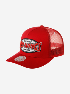 Бейсболка с сеточкой MITCHELL NESS HHSS5767-DRWYYPPPRED1 Detroit Red Wings NHL (красный), Красный Mitchell&Ness