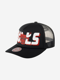 Бейсболка с сеточкой MITCHELL NESS HHSS5345-CBUYYPPPBLCK Chicago Bulls NBA (черный), Черный Mitchell&Ness
