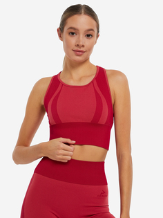 Спортивный топ бра Demix HighFlow Seamless Longline, Красный