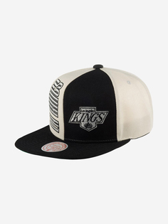 Бейсболка с прямым козырьком MITCHELL NESS HHSS5371-LAKYYPPPOFWH Los Angeles Kings NHL (черный), Черный Mitchell&Ness