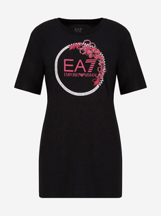 Футболка женская EA7 T-Shirt, Черный