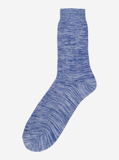 Хлопковые базовые носки "Лана" из органического хлопка синие, Синий Lana