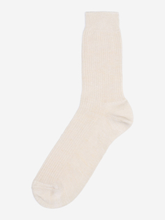 Хлопковые базовые носки "Лана" из органического хлопка молочные, Бежевый Lana