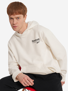 Джемпер флисовый мужской Reebok Ri Brand Proud Hoodie, Белый