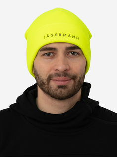 Шапка спортивная флисовая лимонная Jägermann, Зеленый Jagermann