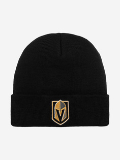 Шапка с отворотом AMERICAN NEEDLE 21019A-VGK Vegas Golden Knights Cuffed Knit NHL (черный), Черный