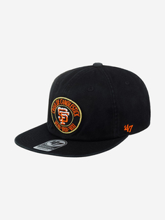 Бейсболка с прямым козырьком 47 BRAND BX-GLDMR102GWP-BK San Francisco Giants x Thrasher MLB (черный), Черный