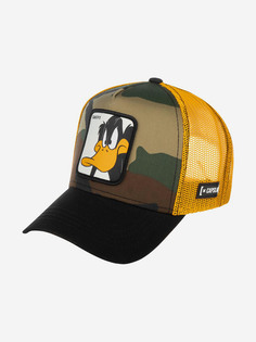 Бейсболки CL/LOO/1/DAF4 Looney Tunes Daffy Duck (оливковый), Мультицвет Capslab®