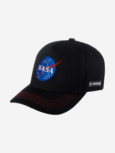 Бейсболки CL/NASA/1/NAS5 NASA (черный), Черный Capslab®