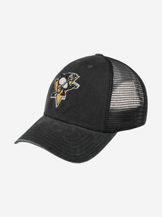 Бейсболки 41152A-PPN Pittsburgh Penguins Raglan Bones NHL (черный), Черный American Needle
