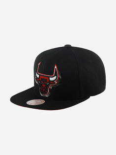 Бейсболки HHSS6045-CBUYYPPPBLCK Chicago Bulls NBA (черный), Черный Mitchell&Ness