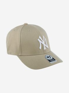Бейсболки B-MVPSP17WBP-KH New York Yankees MLB (бежевый), Бежевый 47