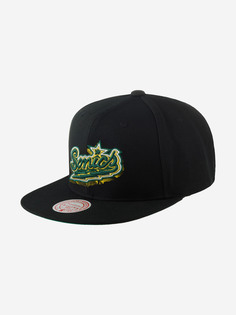 Бейсболки HHSS5820-SSUYYPPPBLCK Seattle Supersonics NBA (черный), Черный Mitchell&Ness