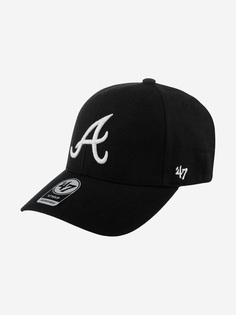 Бейсболки B-MVP01WBV-BK Atlanta Braves MLB (черный), Черный 47