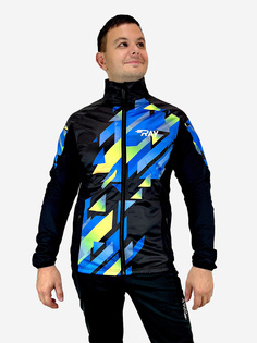 Куртка Мужская спортивная Софтшелл на флисе для бега RAY, Черный