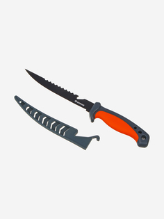 ЕРМАК Нож разделочный филейный, с чехлом, 27,3см, нерж.сталь, пластик, ПВХ, Красный